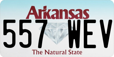 AR license plate 557WEV