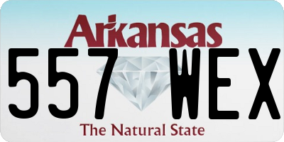AR license plate 557WEX