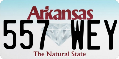 AR license plate 557WEY