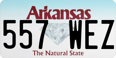 AR license plate 557WEZ