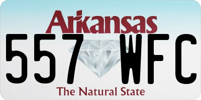 AR license plate 557WFC