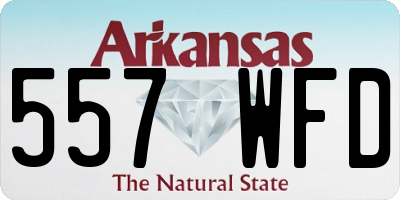 AR license plate 557WFD