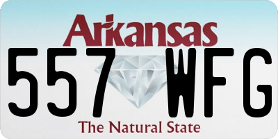 AR license plate 557WFG