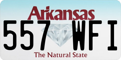 AR license plate 557WFI