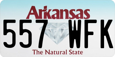 AR license plate 557WFK