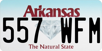 AR license plate 557WFM
