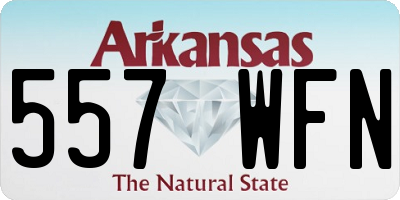 AR license plate 557WFN