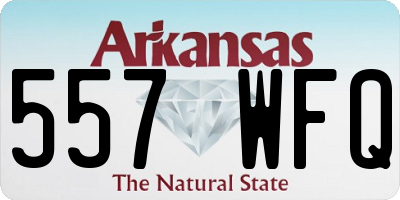AR license plate 557WFQ