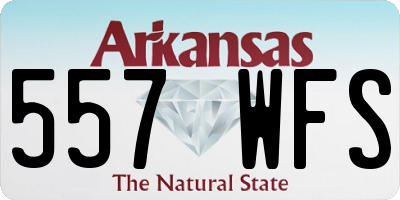 AR license plate 557WFS