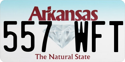 AR license plate 557WFT