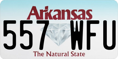 AR license plate 557WFU