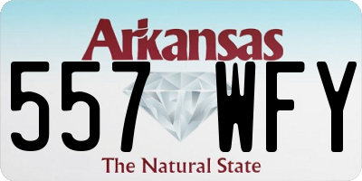 AR license plate 557WFY