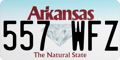 AR license plate 557WFZ