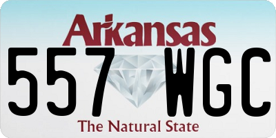 AR license plate 557WGC