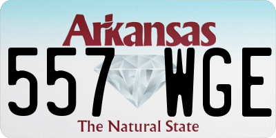 AR license plate 557WGE