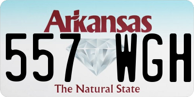 AR license plate 557WGH