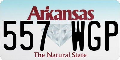AR license plate 557WGP