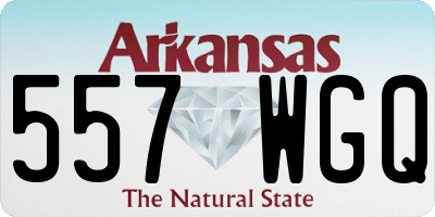 AR license plate 557WGQ