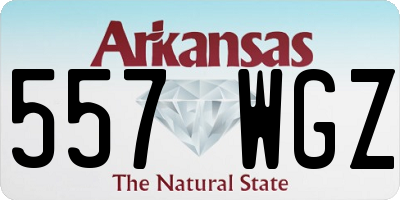 AR license plate 557WGZ