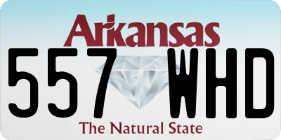 AR license plate 557WHD