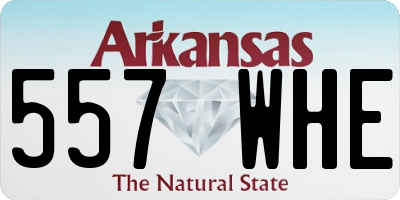 AR license plate 557WHE