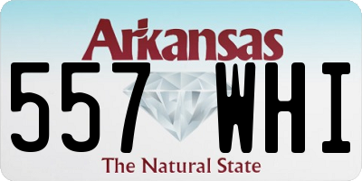 AR license plate 557WHI