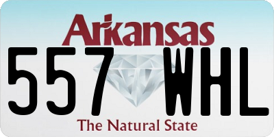 AR license plate 557WHL