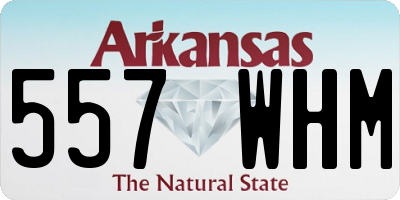 AR license plate 557WHM