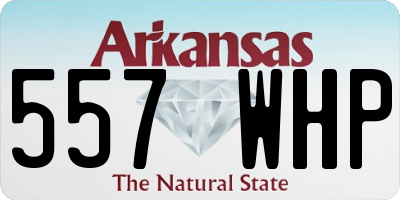 AR license plate 557WHP