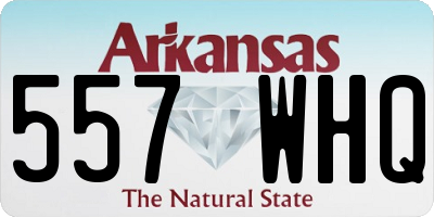 AR license plate 557WHQ