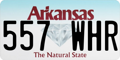 AR license plate 557WHR