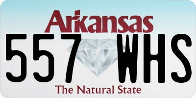 AR license plate 557WHS