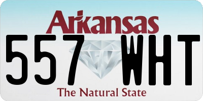 AR license plate 557WHT