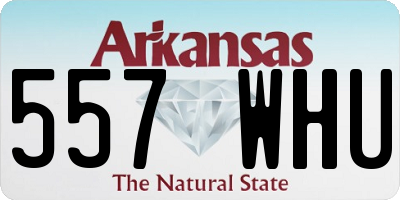 AR license plate 557WHU