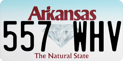 AR license plate 557WHV