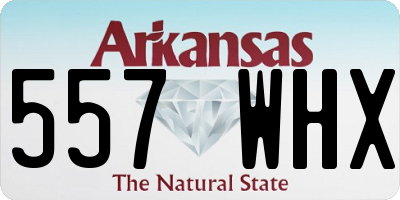 AR license plate 557WHX