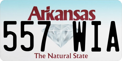 AR license plate 557WIA