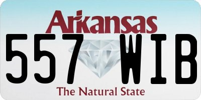 AR license plate 557WIB