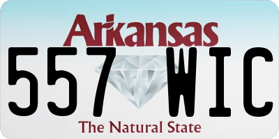 AR license plate 557WIC
