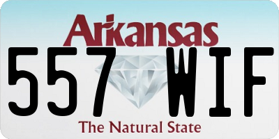 AR license plate 557WIF