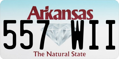 AR license plate 557WII