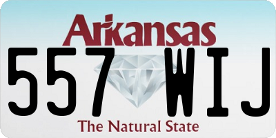 AR license plate 557WIJ