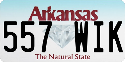 AR license plate 557WIK