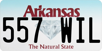 AR license plate 557WIL