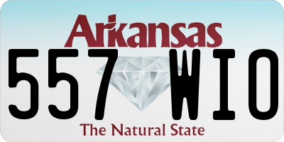 AR license plate 557WIO