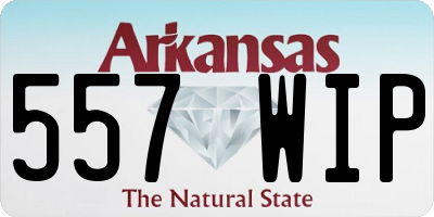 AR license plate 557WIP