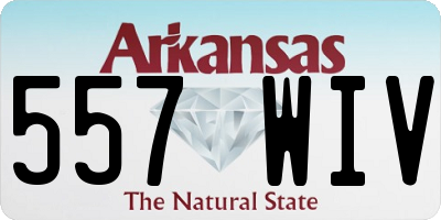AR license plate 557WIV