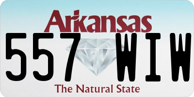 AR license plate 557WIW