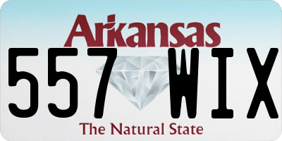 AR license plate 557WIX