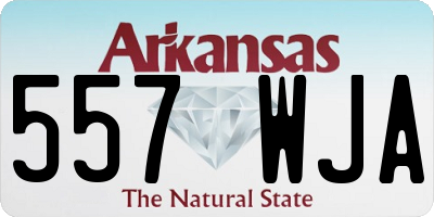 AR license plate 557WJA